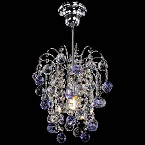 Люстра Зима шар фиолетовая в Химках Гусь Хрустальный