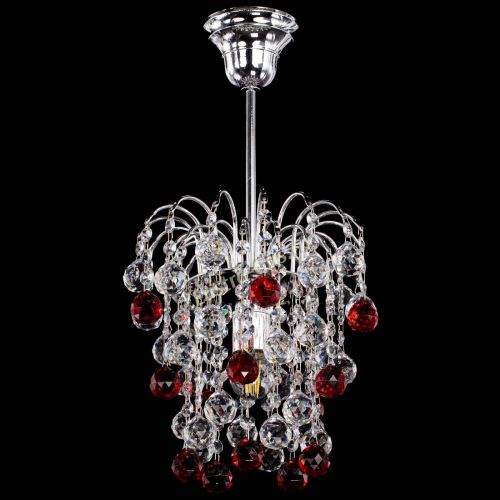Люстра Зима шар красная в Химках Гусь Хрустальный