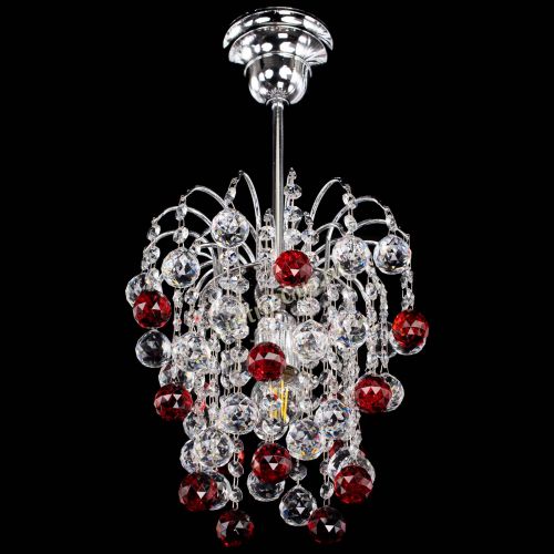 Люстра Зима шар красная в Химках Гусь Хрустальный