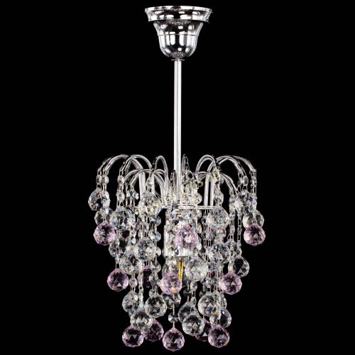 Люстра Зима шар розовая в Химках Гусь Хрустальный