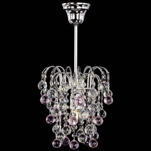 Люстра Зима шар розовая в Химках Гусь Хрустальный