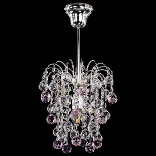 Люстра Зима шар розовая в Химках Гусь Хрустальный