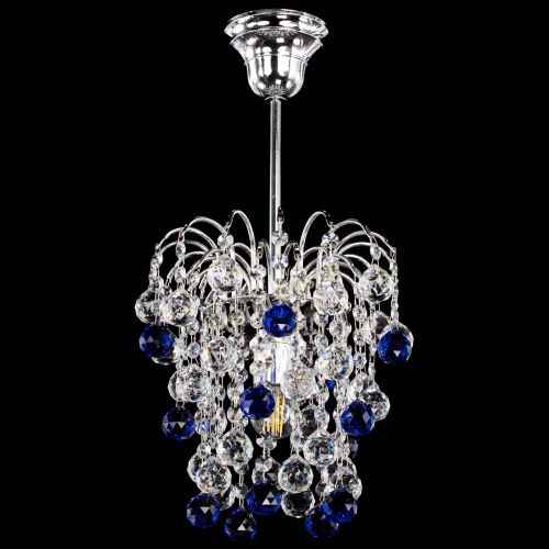 Люстра Зима шар синяя в Химках Гусь Хрустальный