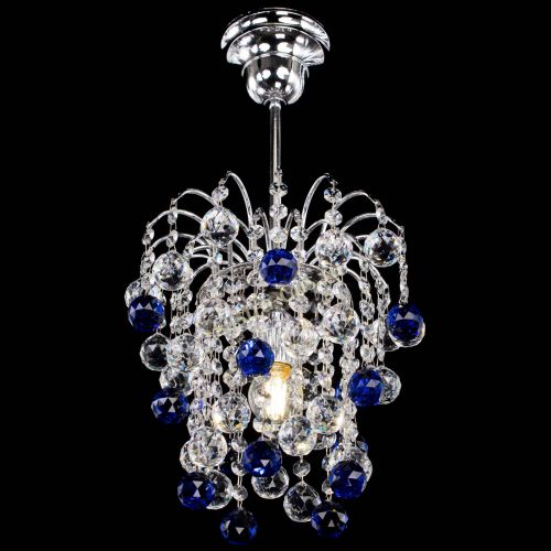 Люстра Зима шар синяя в Химках Гусь Хрустальный