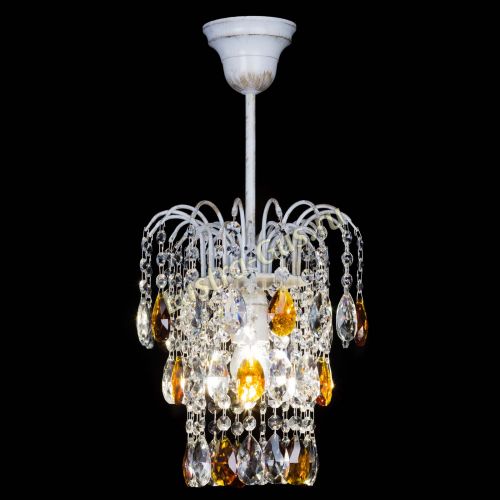 Люстра Зима журавлик чайная (белая патина) в Химках Гусь Хрустальный