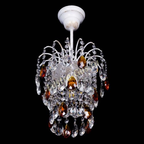 Люстра Зима журавлик чайная (белая патина) в Химках Гусь Хрустальный