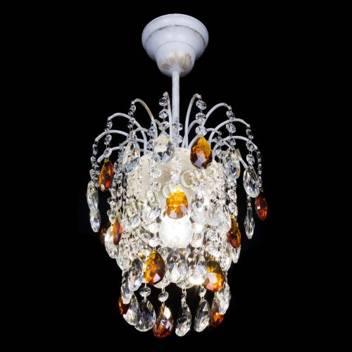 Люстра Зима журавлик чайная (белая патина) в Химках Гусь Хрустальный