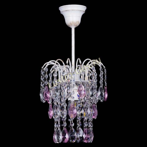 Люстра Зима журавлик розовая (белая патина) в Химках Люстра Зима журавлик розовая (белая патина) в Химках