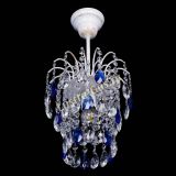 Люстра Зима журавлик синяя (белая патина) в Химках Люстра Зима журавлик синяя (белая патина) в Химках