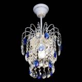 Люстра Зима журавлик синяя (белая патина) в Химках Люстра Зима журавлик синяя (белая патина) в Химках