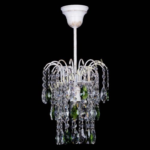 Люстра Зима журавлик зеленая (белая патина) в Химках Люстра Зима журавлик зеленая (белая патина) в Химках