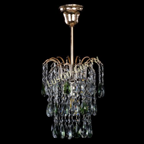 Люстра Зима журавлик зеленая в Химках Гусь Хрустальный