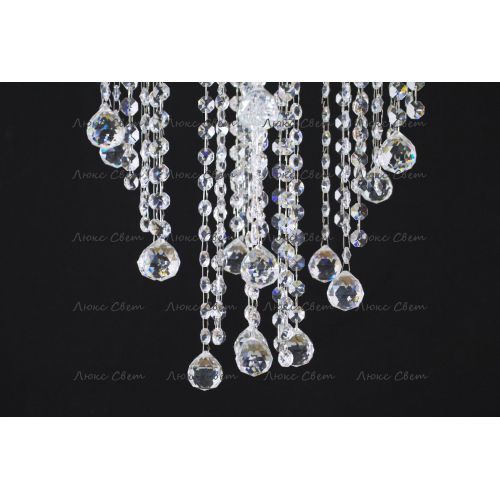 Люстра Катерина Космос 5 ламп шар 30 мм длинная  в Химках Гусь Хрустальный