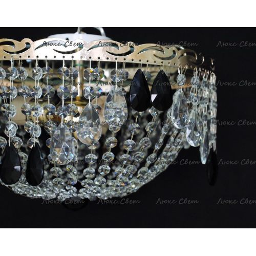 Люстра Анжелика журавлик черная в Химках Гусь Хрустальный