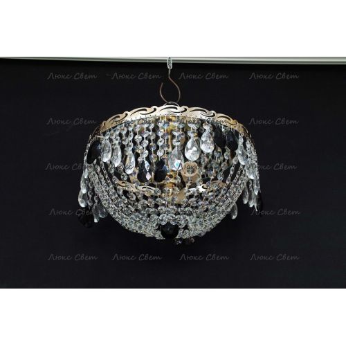 Люстра Анжелика журавлик черная в Химках Гусь Хрустальный