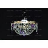 Люстра Анжелика журавлик фиолетовая в Химках