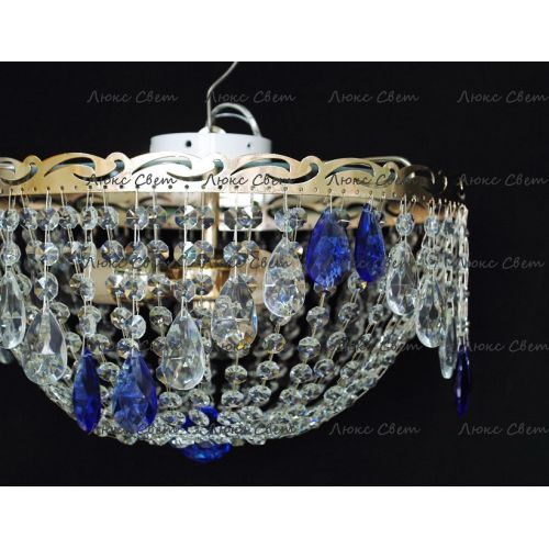 Люстра Анжелика журавлик синяя в Химках Гусь Хрустальный