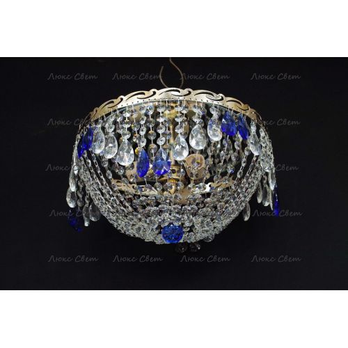 Люстра Анжелика журавлик синяя в Химках Гусь Хрустальный