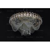 Люстра Водоворот + Низ, диаметр 450 мм, золото, Люстры Гусь Хрустальный Люстра Водоворот + Низ, диаметр 450 мм, золото, Люстры Гусь Хрустальный