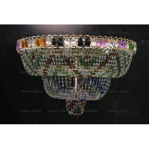 Люстра Водопад Колор 80 см в Химках Гусь Хрустальный