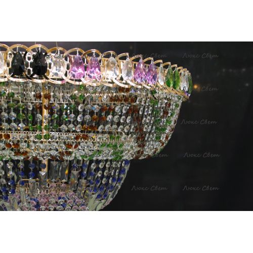 Люстра Водопад Колор 80 см в Химках Гусь Хрустальный