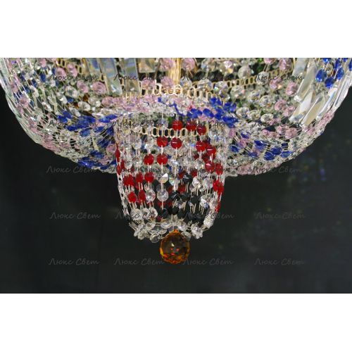 Люстра Водопад Колор 80 см в Химках Гусь Хрустальный