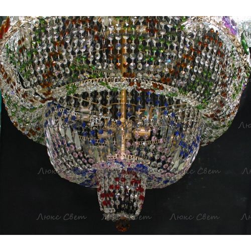 Люстра Водопад Колор 80 см в Химках Гусь Хрустальный