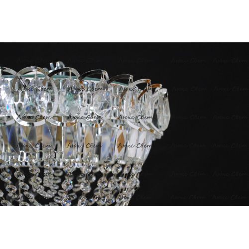 Люстра Катерина Водоворот 1 лампа в Химках Гусь Хрустальный