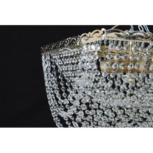 Люстра Квадрат Ракушка 2 в Химках Гусь Хрустальный