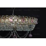 Люстра Кольцо блин розовая в Химках