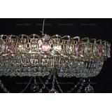 Люстра Кольцо блин розовая в Химках