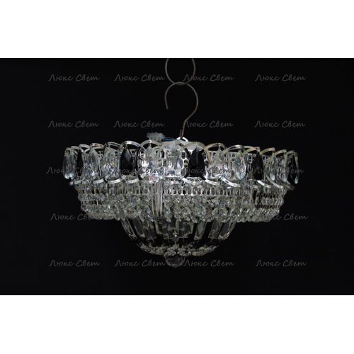 Люстра Кольцо Купол черная в Химках Гусь Хрустальный