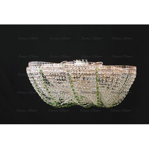 Люстра Лотос  Елена цветная № 1 в Химках Гусь Хрустальный