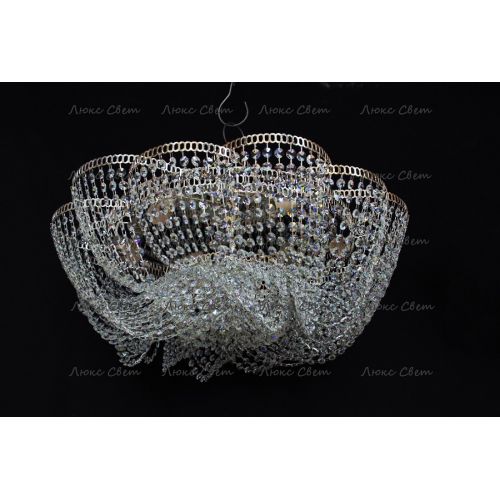 Люстра Лотос Елена розовая в Химках Гусь Хрустальный