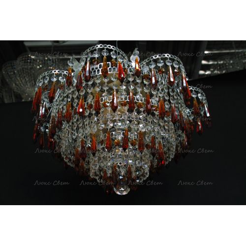 Люстра Ромашка хризантема чайная карандаш большой в Химках Гусь Хрустальный