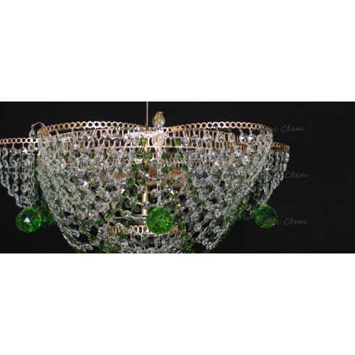 Люстра Ромашка Аленка цветная в Химках Гусь Хрустальный