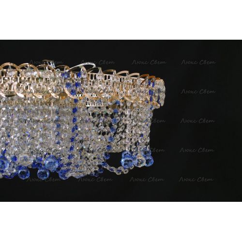 Люстра Водоворот Мария синяя в Химках Гусь Хрустальный