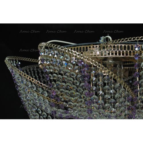 Люстра Космос № 2 фиолетовая в Химках Гусь Хрустальный