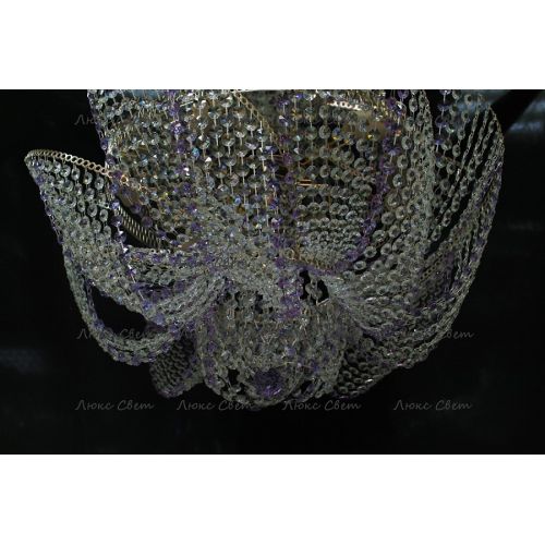 Люстра Космос № 2 фиолетовая в Химках Гусь Хрустальный