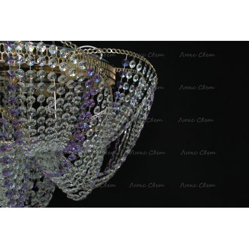 Люстра Космос № 2 фиолетовая в Химках Гусь Хрустальный