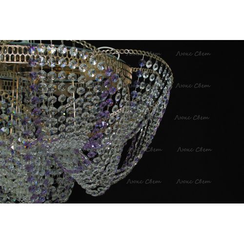 Люстра Космос № 2 фиолетовая в Химках Гусь Хрустальный