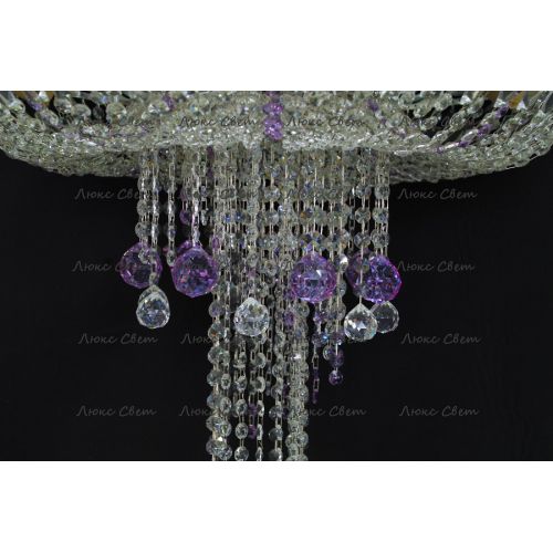 Люстра Анжелика 1 шар 40 мм фиолетовая в Химках Гусь Хрустальный