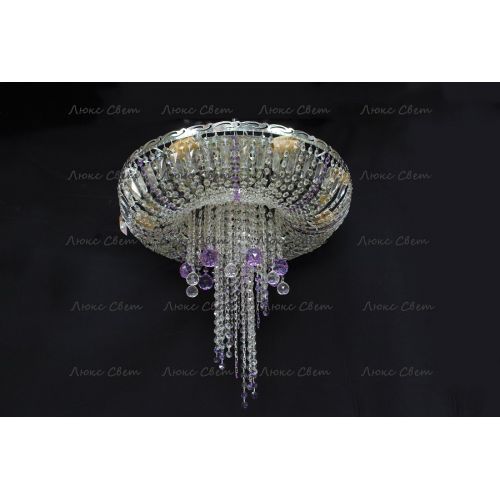 Люстра Анжелика 1 шар 40 мм фиолетовая в Химках Гусь Хрустальный