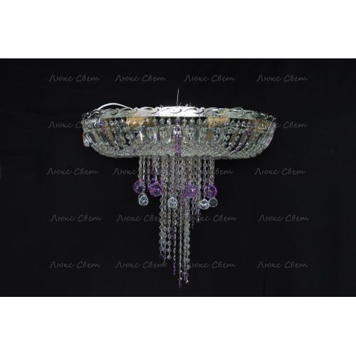 Люстра Анжелика 1 шар 40 мм фиолетовая в Химках Гусь Хрустальный