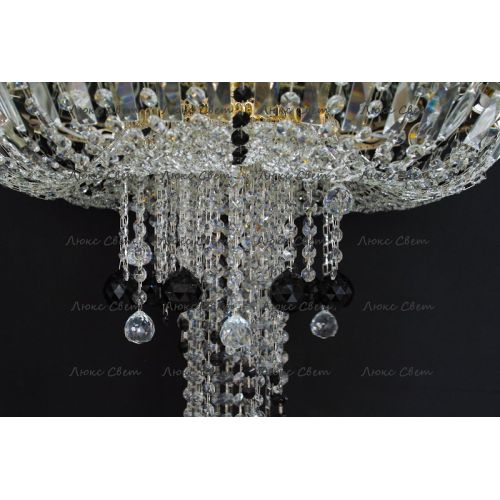Люстра Анжелика 1 шар 40 мм черная в Химках Гусь Хрустальный