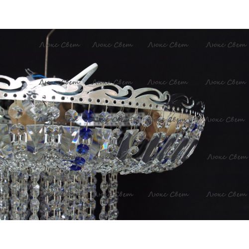 Люстра Анжелика 1 шар 40 синяя в Химках Гусь Хрустальный