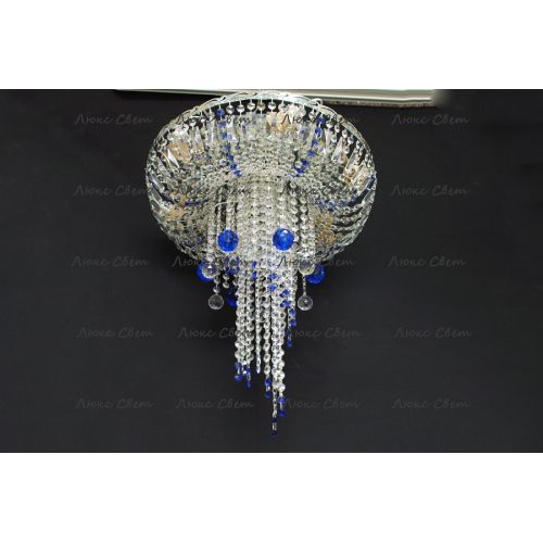 Люстра Анжелика 1 шар 40 синяя в Химках Гусь Хрустальный