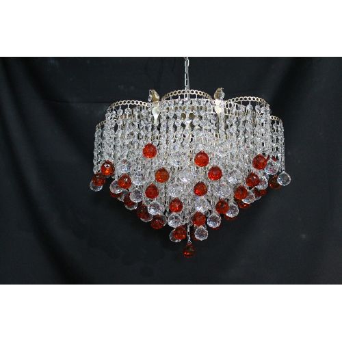 Люстра Ромашка Крона цветная в Химках Гусь Хрустальный