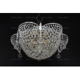 Люстра Ромашка подсолнух, цвет фурнитуры: серебро, Люстры Гусь Хрустальный Люстра Ромашка подсолнух, цвет фурнитуры: серебро, Люстры Гусь Хрустальный