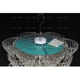 Люстра Ромашка подсолнух, цвет фурнитуры: серебро, Люстры Гусь Хрустальный Люстра Ромашка подсолнух, цвет фурнитуры: серебро, Люстры Гусь Хрустальный